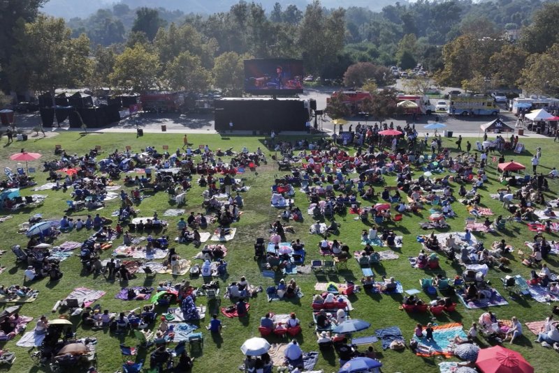 A total 219 dogs and their owners attend the Guinness World Record-breaking screening of “PawPatrol: The Mighty Movie” Sunday in Los Angeles, Calif. Photo courtesy of Paramount Pictures