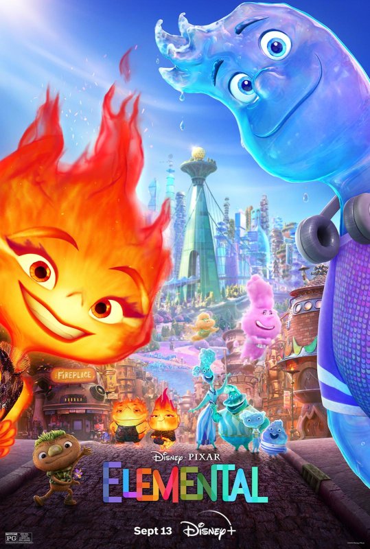 "Elemental," an animated Disney-Pixar film featuring Leah Lewis, will start streaming on Disney+. Photo courtesy of Disney+