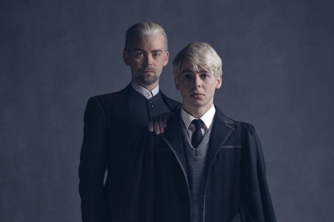 The upcoming stage play "Harry Potter and the Cursed Child" has released its character portraits of Draco and Scorpius Malfoy. Photo by HPPlayLDN/Twitter