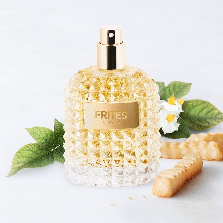 The Idaho Potato commission releases a limited-edition fragrance, Frites by Idaho, designed to smell like French fries. Photo courtesy of the Idaho Potato Commission