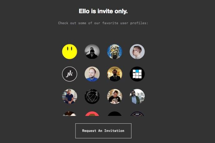 Ello, a new social networking platform with a anti-advertising/data-mining manifesto and a pro-transparency ethos, is gaining popularity this week, perhaps bolstered by backlash against Facebook's "real name" policy. (Screenshot)