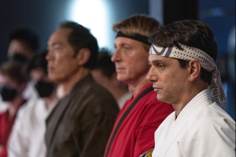 Left to rightl, Yuji Okumoto, William Zabka and Ralph Macchio star in "Cobra Kai." Photo courtesy of Netflix