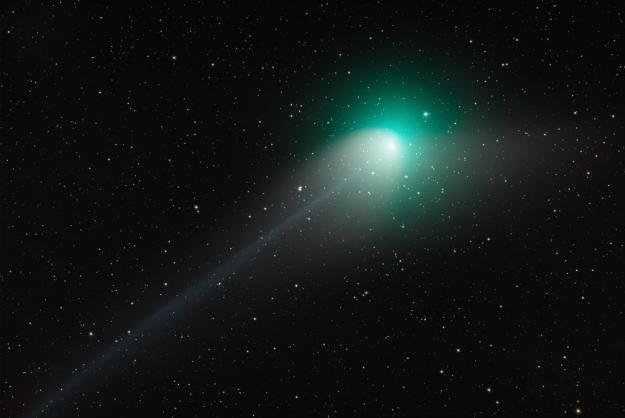 Comet E3 ZTF was photographed on Friday. It will remain visible into February. Image courtesy of Alessandro Bianconi/EDU INAF
