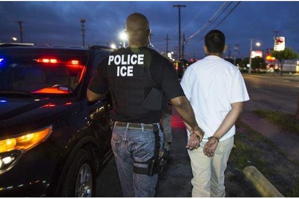 Federal officers from U.S. Immigration and Customs Enforcement’s Enforcement and Removal Operations arrested 95 criminal aliens and others throughout Southeast Texas during a five-day enforcement action in April. Mexico's government has joined Texas municipalities suing over the state's law that cracks down on illegal immigration by banning "sanctuary cities." Photo courtesy of ICE