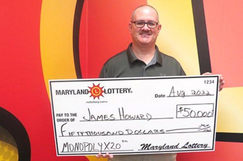 James Howard of Arutus, Md., won a $50,000 prize from a scratch-off lottery ticket he bought while the rest of his family was on a cruise. Photo courtesy of the Maryland Lottery