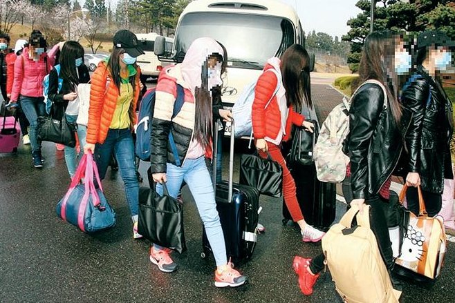 North Korean state restaurant workers arriving in Seoul in April, after they left China on valid passports. Pyongyang has sent a letter to the U.N., alleging the women were abducted by South Korea. Photo courtesy of Republic of Korea Ministry of Unification