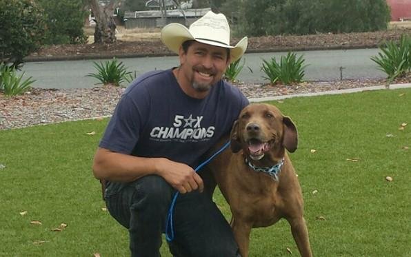 A New Mexico man drove 720 miles to be reunited with his missing dog after he was found in San Diego. Brownie, a 7-year-old labrador, was seen wandering the streets of San Diego three years after his owner Ricardo Dominguez believed he had been stolen. The two were reunited thanks to Brownie's microchip after he was taken in to the County of San Diego Department of Animal Services. Photo by County of San Diego Department of Animal Services