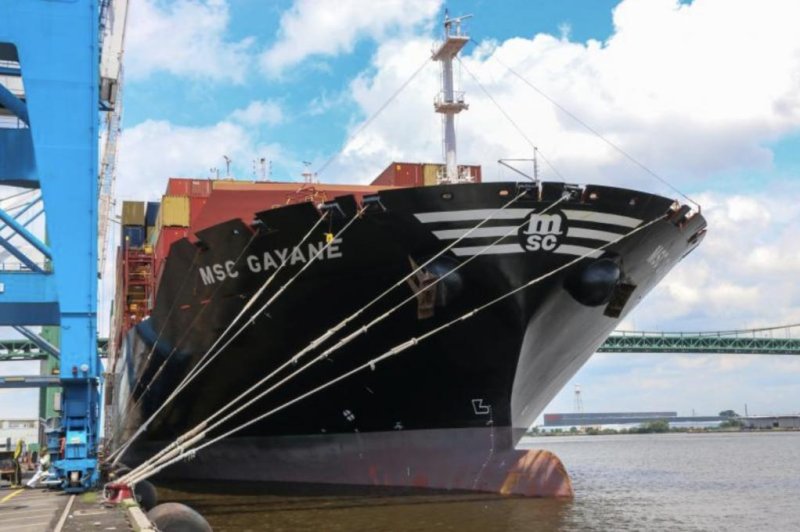 U.S. Customs and Border Patrol said the MSC Gayane is the largest ship the agency's ever seized. Photo courtesy of CBP