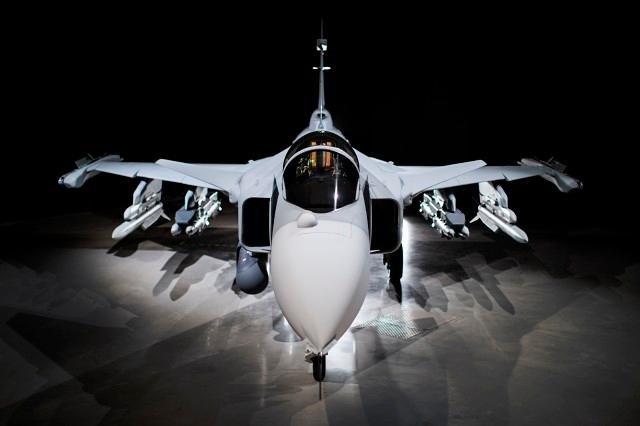 New Gripen E fighter unveiled. Photo courtesy Saab
