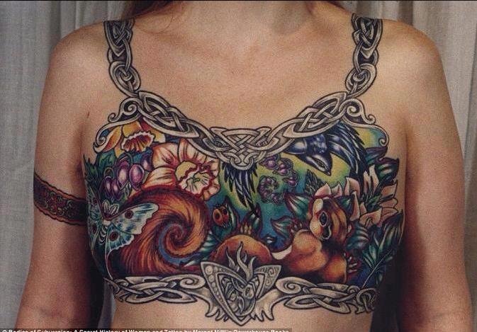 On tattoos women breast with their 26 Best