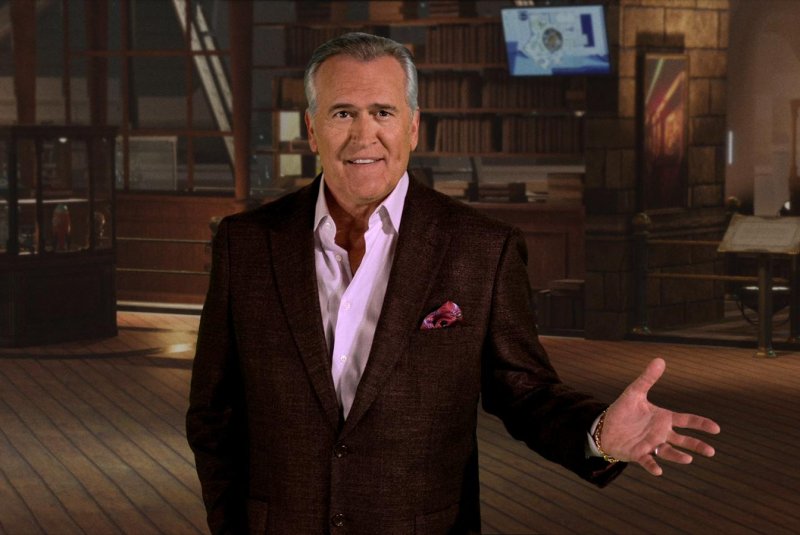 Bruce Campbell hosts "Discontinued." Photo courtesy of Nacelle, Maximum Effort and Fubo