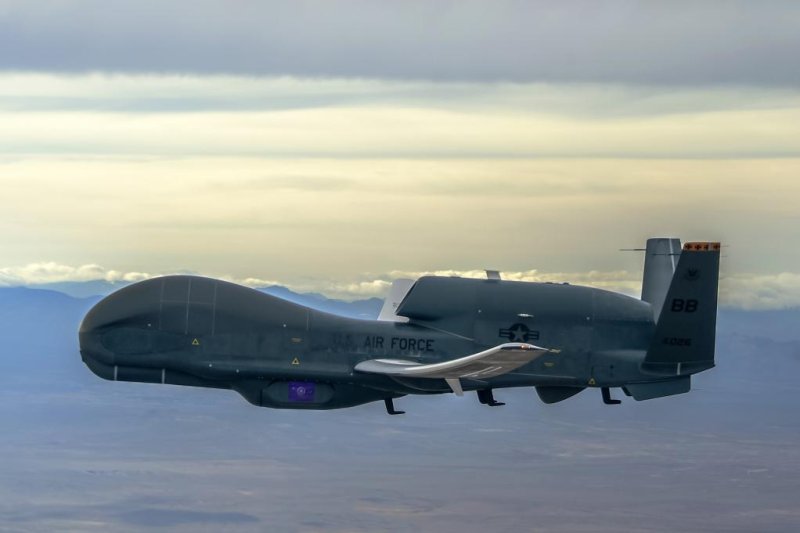 UTC's MS-177 recently completed a month of testing with a Northrop Grumman Global Hawk aircraft. Photo courtesy of UTC Aerospace Systems