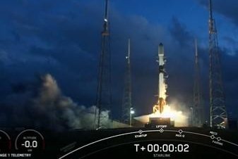 Elon Musk’s SpaceX sent 52 more Starlink satellites into low-Earth orbit on Saturday as the company continues weekly launches to build out its constellation. Photo courtesy of SpaceX/Twitter
