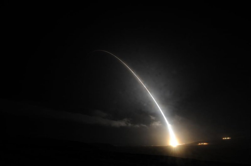 U.S. Air Force test-fires intercontinental ballistic missile across Pacific