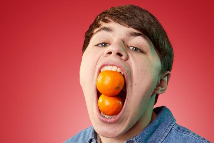 Isaac Johnson of Minnesota broke his own Guinness World Record when his mouth gape was measured at 4.014 inches. Photo courtesy of Guinness World Records