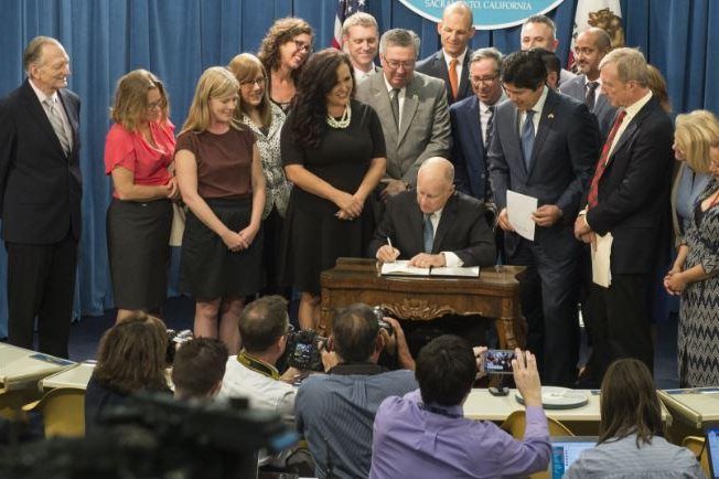 Gov. Jerry Brown signed a bill on Monday calling for California to derive all its electricity production from renewable sources. Photo courtesy of the California Governor's Office