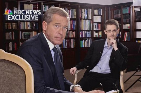 Brian Williams lands Edward Snowden's first U.S. TV interview