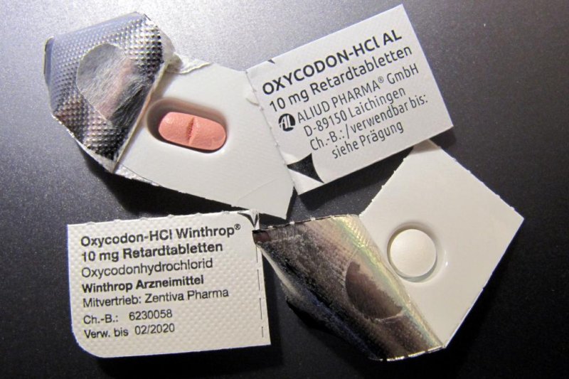 Researchers are working on a pain-relief compound that is effective but isn't addictive, like oxycodon and morphine. Photo by Geo Trinity/<a class="tpstyle" href="https://commons.wikimedia.org/wiki/File:GT-Oxycodon-Sicherheitsblister.jpg">WIkimedia Commons</a>