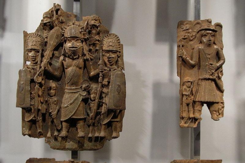 A highly anticipated database of the Benin Bronzes, a massive trove of art and cultural artifacts looted from the Kingdom of Benin by the British empire in 1897, launched Friday. Two such bronzes are pictured in the British Museum's collection. Photo courtesy of Warofdreams/Wikimedia