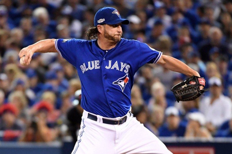 The Texas Rangers acquired right-handed relief pitcher Jason Grilli from the Toronto Blue Jays on Sunday in exchange for minor league outfielder Eduard Pinto. Photo courtesy of Toronto Blue Jays/Twitter
