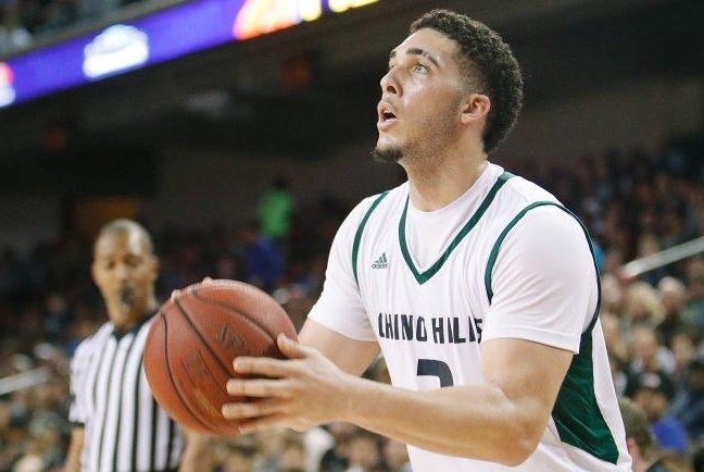 LiAngelo Ball (pictured) and two of his UCLA teammates were arrested in China for shoplifting, according to multiple reports. Photo courtesy of UCLA Bruins/Twitter