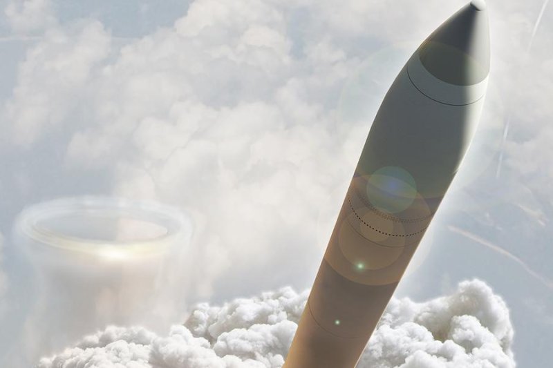 Artists image of the future Ground Based Strategic Deterrent intercontinental ballistic missile. Photo courtesy of Boeing