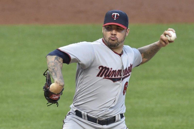 The Minnesota Twins placed left-hander Hector Santiago on the 10-day disabled list with upper thoracic back pain and discomfort, the team announced Wednesday. Photo courtesy of Minnesota Twins/Twitter