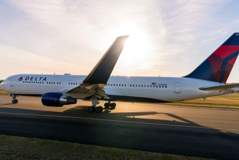 A Delta Air Lines Boeing 767-300 was forced to divert to Salt Lake International Airport on Saturday for a maintenance issue before suffering an emergency slide malfunction at the gate. File photo courtesy of Delta Air Lines