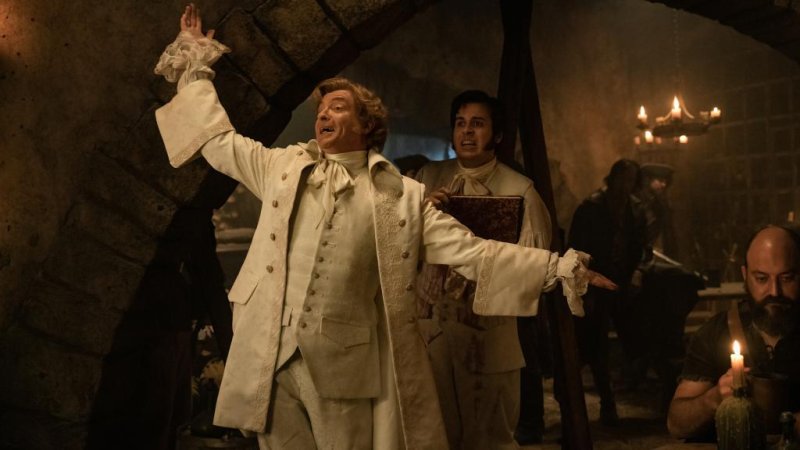 Rhys Darby (L) and Nathan Foad can now be seen in the pirate comedy, "Our Flag Means Death."&nbspPhoto courtesy of HBO Max