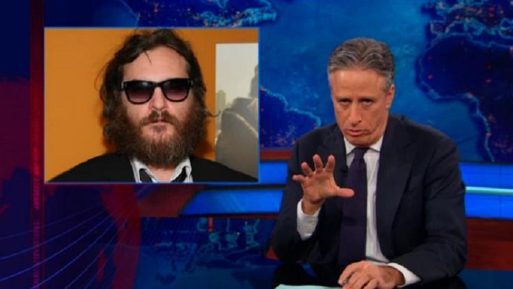 Jon Stewart compares NRA ad to 'Joaquin Phoenix-style joke' [VIDEO]