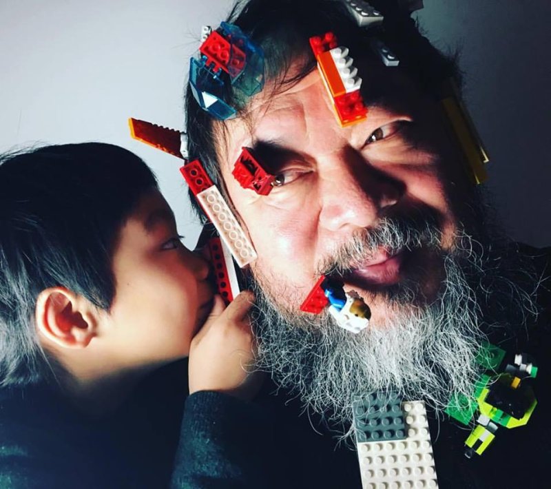 Chinese artist Ai Weiwei posted this photo to Facebook this week and told the BBC that Lego's reversal in its no-bulk-purchases-for-political-statements policy is a "small victory" for freedom of speech. Photo By Ai Weiwei
