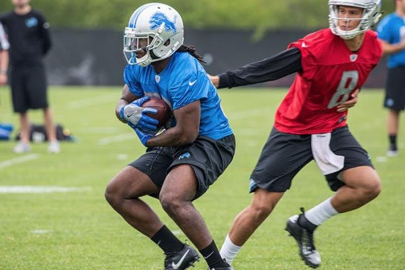 Former Detroit Lions running back Tion Green re-signed with the Indianapolis Colts on Wednesday. Photo courtesy of the Detroit Lions/Twitter