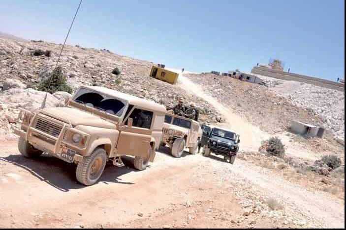 Lebanese Army troops en route to the newly constructed Nimrod military base near Tufayl on Lebanon’s eastern border with Syria on July 14. Photo by Nicholas Blanford/The Arab Weekly