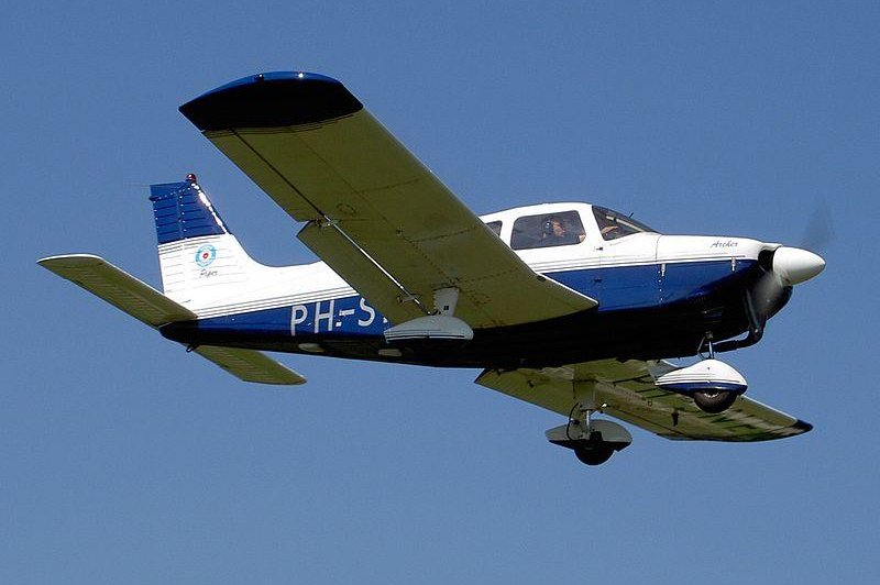 Officials said two occupants of a Piper PA-28, similar to the one picture, survived after the aircraft crashed 8 miles off the South Florida coast on February 2, 2016. Photo by AlfvanBeem/ Wikimedia Commons