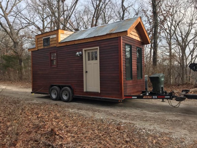 Police in Missouri located and recovered a St. Louis woman's tiny home after it was found 30 miles away. Photo courtesy Sheriff Dave Marshak/Twitter ‏