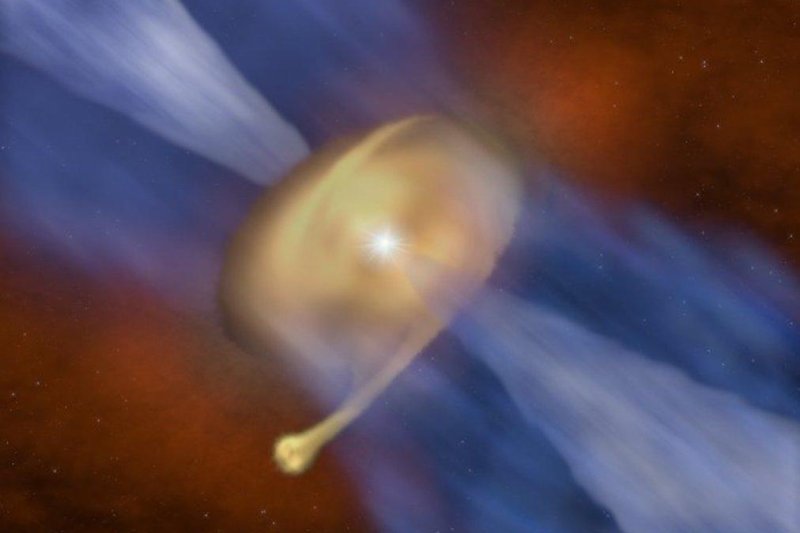 Astronomers spot young star forming like a planet