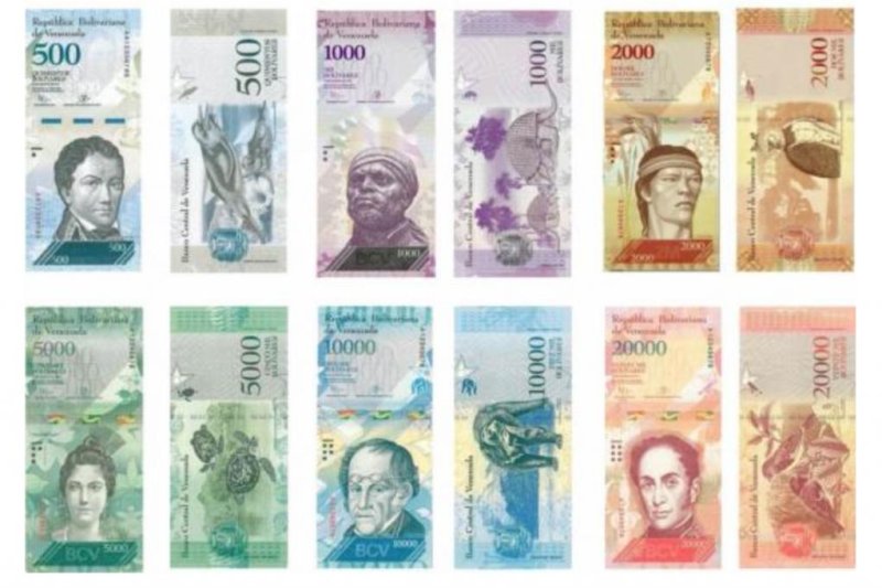 The Central Bank of Venezuela said it would issue new higher-denomination currency to aid residents dealing with inflation. President Nicolas Maduro on Saturday went back on an order to remove the 100 bolivar from circulation until Jan. 2. Photo courtesy of Central Bank of Venezuela