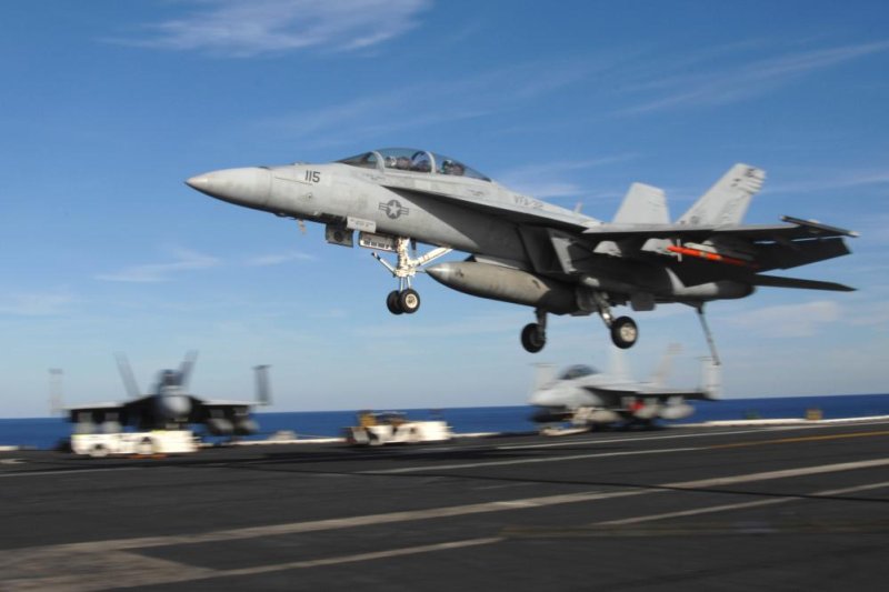 The Navy says likely factors for the accident have already been identified. Pictured: An F/A-18 Super Hornet takes off from the Nimitz-class USS Harry S. Truman. U.S. Navy photo by Mass Communication Specialist 3rd Class Justin Smelley