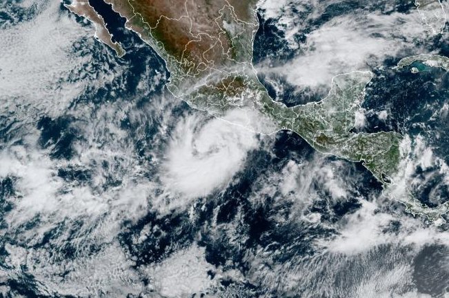 Hurricane Rick formed off the coast of Mexico on Friday. Photo courtesy of NOAA