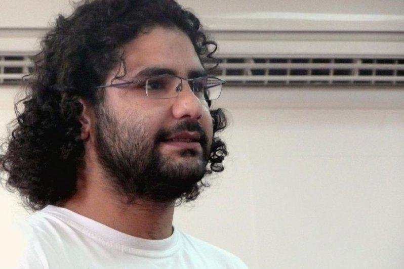 Egyptian authorities said on Thursday they have performed a “medical intervention” on jailed pro-democracy activist Alaa Abd el-Fattah, who has been on a hunger strike. File Photo by Alaa Abd el-Fattah/Wikimedia Commons