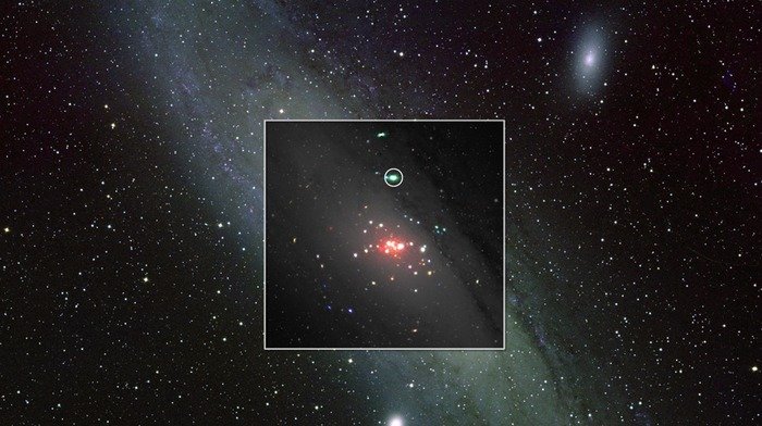 Distant 'binge-eating' black hole observed