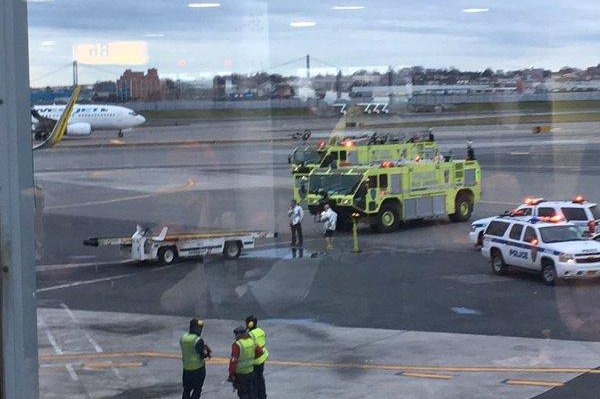 Florida-bound Spirit Airlines plane evacuated at LaGuardia