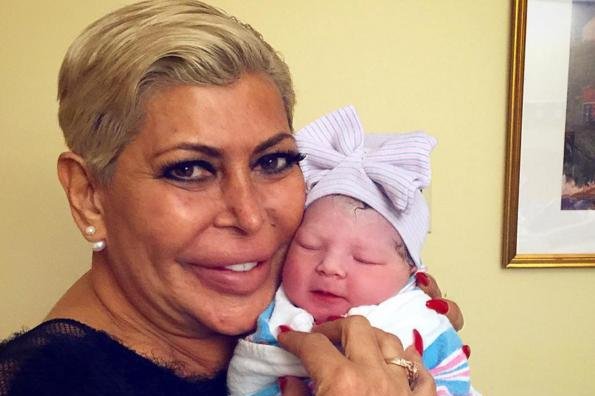 Big Ang with her sixth grandchild, Anjolie Scotto, on Jan. 27. The reality star is continuing to battle stage 4 cancer. Photo by Big Ang/Instagram