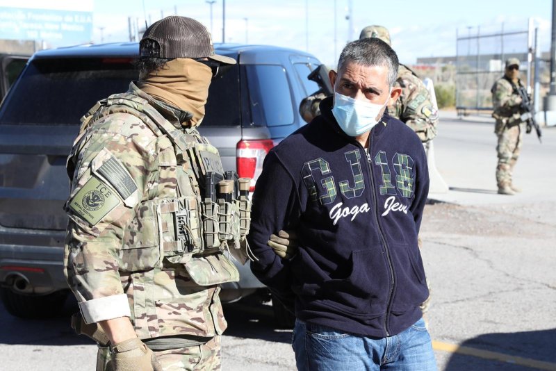 The United States has transferred Alejandro Tenescalco-Mejia to Mexican authorities, Immigration and Customs Enforcement officials said Thursday. The Mexican citizen is wanted in connection with the 2014 disappearance and suspected killing of 43 students. Photo by U.S. Immigration and Customs Enforcement