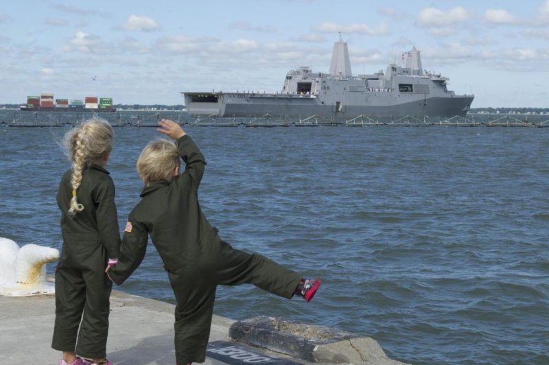 USS Arlington departs for maiden deployment