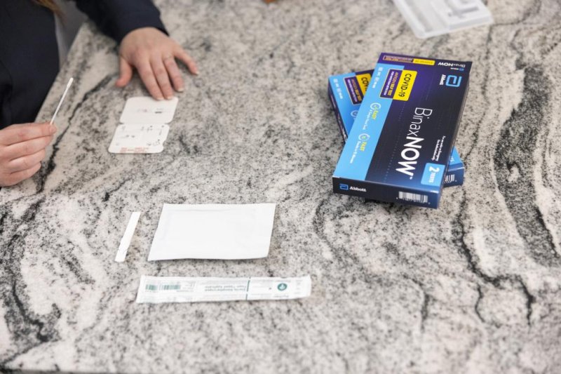 Abbott Laboratories'&nbsp;BinaxNOW COVID-19 Antigen Self Test is one of two coronavirus tests approved for at-home use on Thursday.&nbsp;Photo courtesy of Abbott/PRNewsfoto