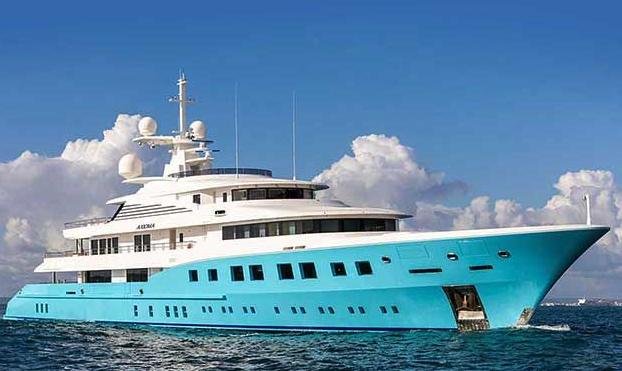 Axioma is the first Russian superyacht, seized in the wake of Russia's invasion of Ukraine, to be auctioned. Photo courtesy of hrpauctions.