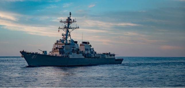 The guided missile destroyer USS Winston S. Churchill visited Port Sudan, the U.S. Navy reported on Monday, days after a Russian frigate arrived at the port. Photo courtesy of USS Winston S. Churchill/Facebook