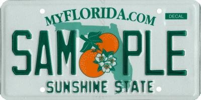 The Florida Department of Highway Safety and Motor Vehicles said more than 500 personalized license plate requests were rejected in 2021 for being obscene or objectionable. Photo by the Florida Department of Highway Safety and Motor Vehicles/Wikimedia Commons&nbsp;