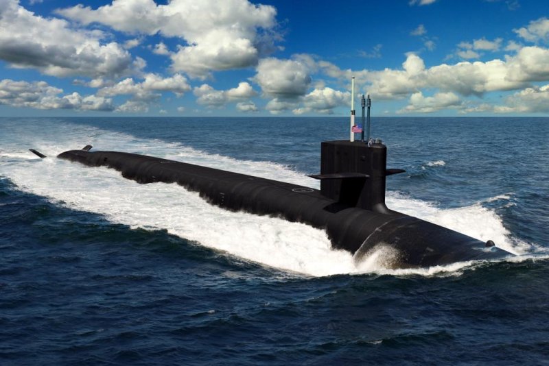 This 2019 artist's rendering portrays a Columbia-class ballistic missile submarine, which the DoD just awarded a $9.5 billion contract to build and test. Image courtesy of U.S. Navy